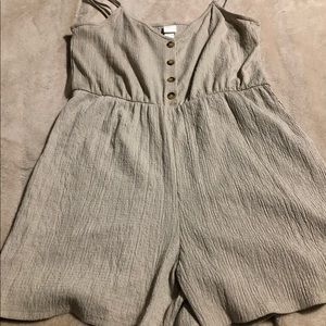 Womens tan romper